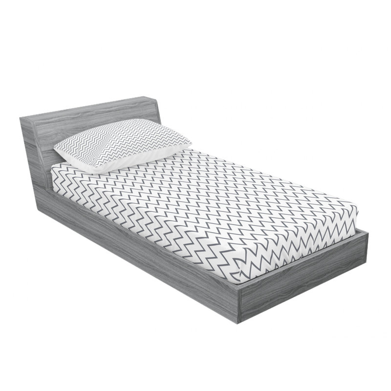 Ensemble de draps Angled Stripes, Ensemble de draps pour lit simple avec drap-housse
