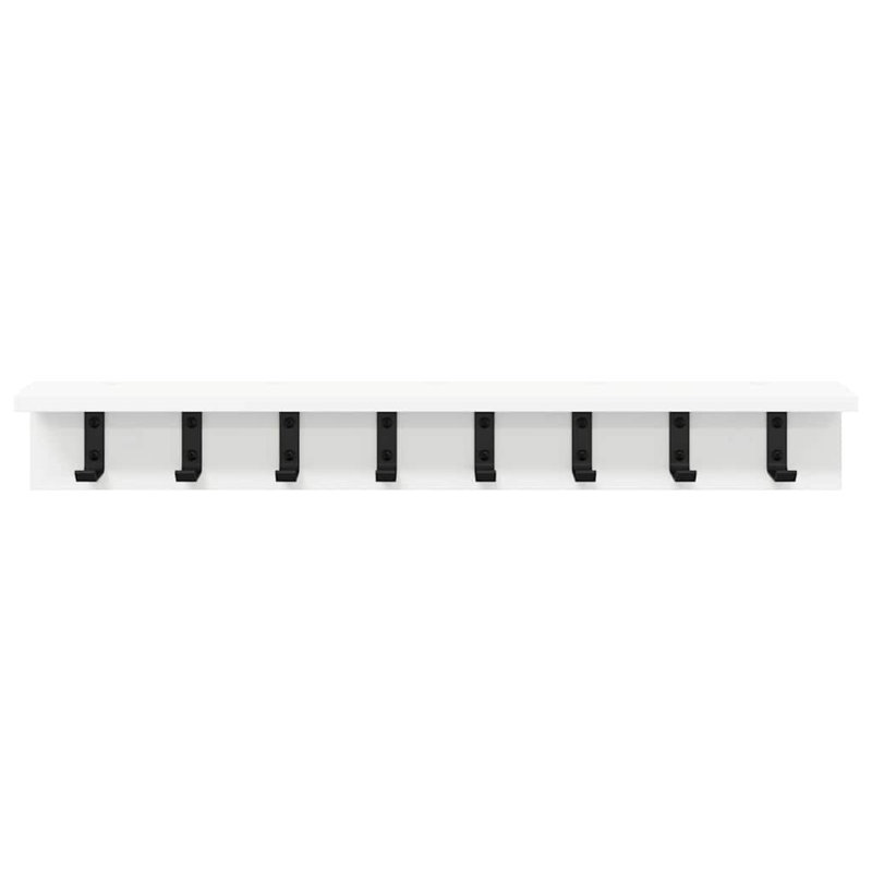 Wall-Mounted Coat Rack 80 X 10.5 X 10.5 Cm, White