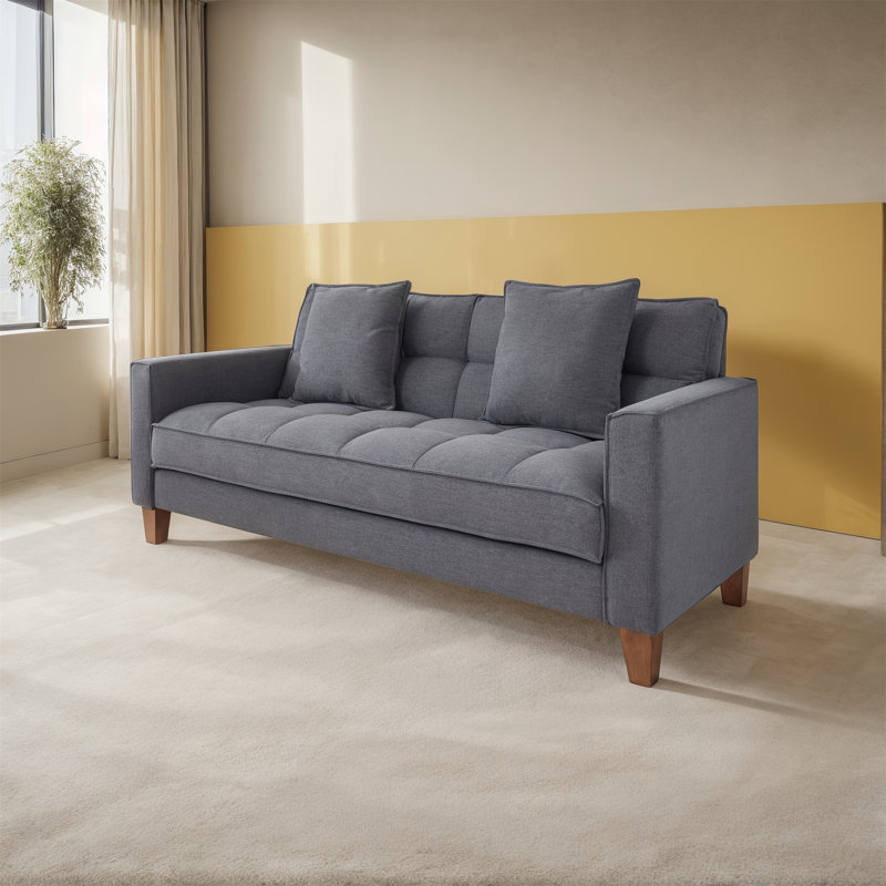 Saites 3 Seater Linen Sofa