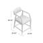 Tyler Upholstered Stool with Solid Wood Frame-129003262