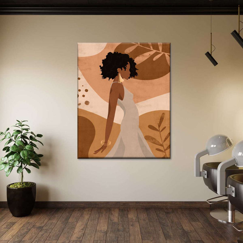 Boho Classy Woman II sur toile, H 15 po x l 12 po x P 1,25 po