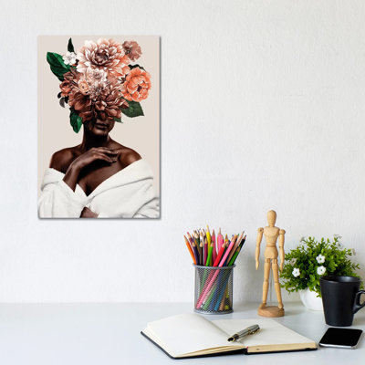 «Woman with Flower II» par Danilo De Alexandria - impression sur toile tendue