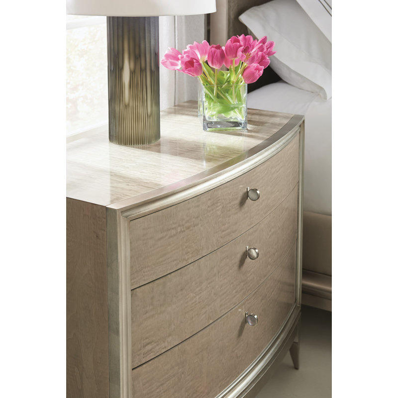 Caracole Classic 3 - Drawer Solid Wood Nightstand