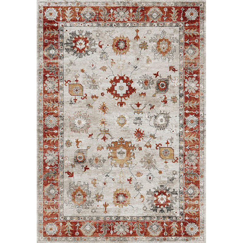 Oxford GC_NBL2015 Red 5 Ft. 3 In. X 7 Ft. 3 In. Area Rug, Rectangle 5'3" x 7'3", Red