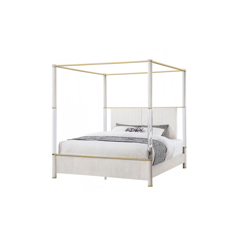 Malco Queen Oak Four Post Bed