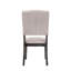 Ensemble de 2 chaises de salle à manger transitionnelles en tissu capitonné à dossier en bois-1923307923