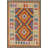 Geometric Kilim Oriental Wool Rug 3x4
