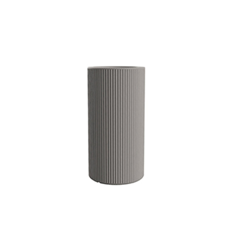 Jardinière ronde Gatsby Basic par Ramón Esteve, H 31,5 po x l 15,75 po x P 15,75 po, Gris anthracite