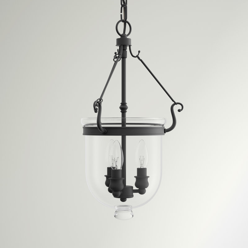 Luminaire suspendu simple urne Husman, H 20 po x l 10 po x P 10 po, Noir