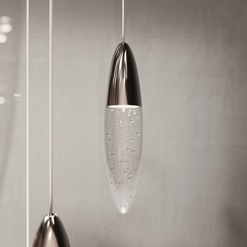 Sultana 12 - Light LED Pendant, Polished Brass/White