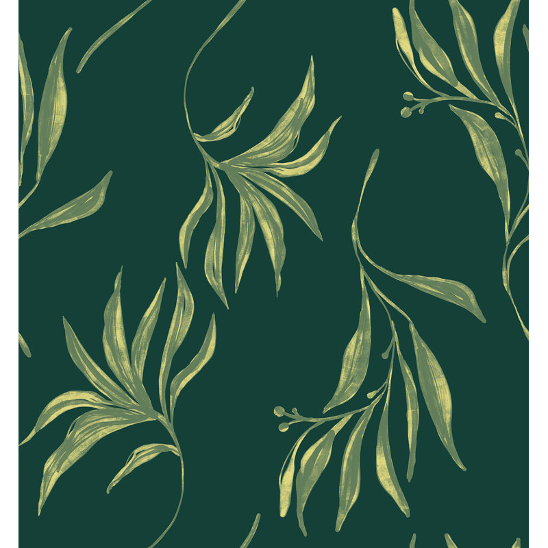 Yuki Osada Floral Wallpaper Double Roll, Green