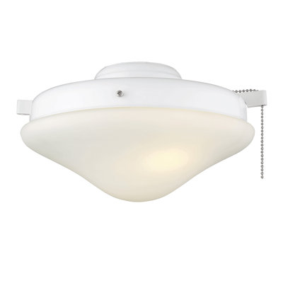 Ventilateur d'éclairage blanc 2 lumières Meridian