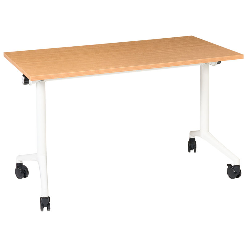 Abbondio Standing Desk, Brown/White, 73cm H x 120cm W x 60cm D