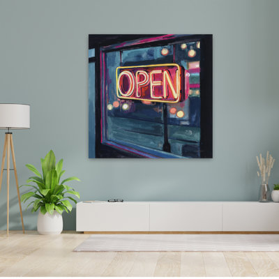 Neon Open Sign Contemporary Art