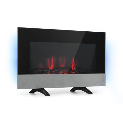Basel Klarstein 72cm W Black Electric Fireplace Insert with 2 BTU