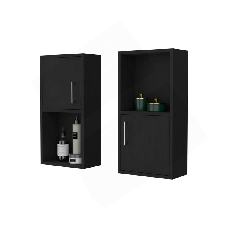 Armoire à pharmacie avec tablette ouverte Wenge, Wengé