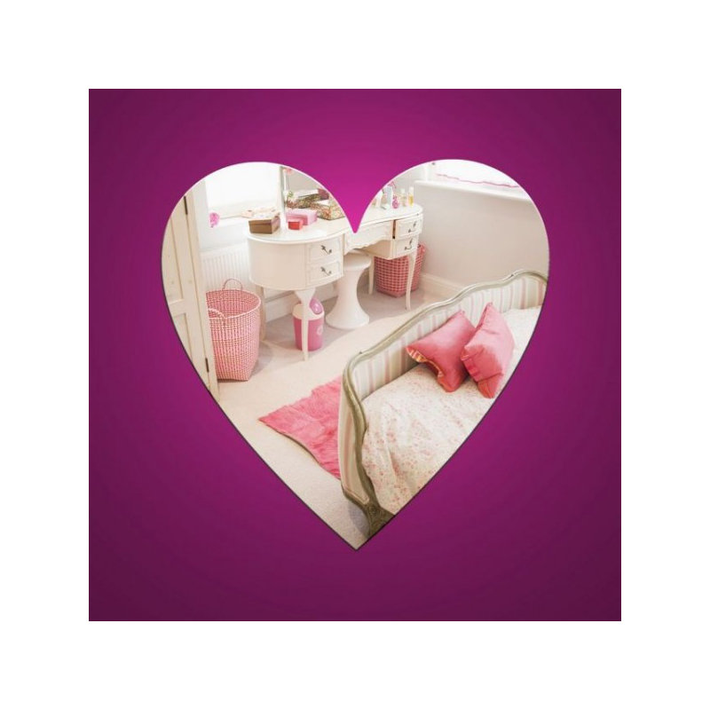 Flat Wall Mirror, 60 cm H x 60 cm W, Novelty