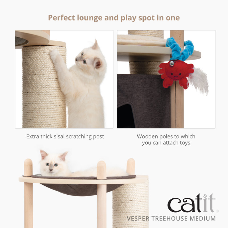 Catit Vesper Treehouse, Medium, 49" H x  28.3" W x  22.6" D 