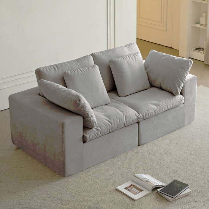 Canapé modulaire modulaire, canapé modulaire compressé, canapé en velours côtelé de style minimaliste moderne, canapé-lit pour le salon, la chambre à coucher, canapé-lit confortable et compact