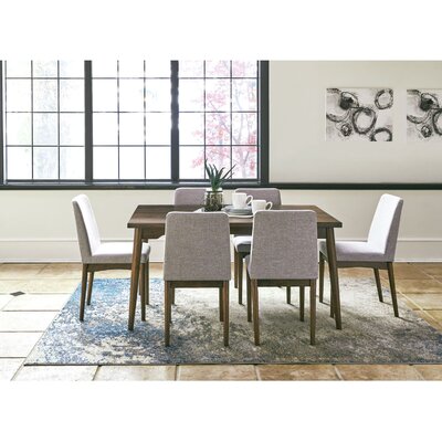 Cacapon 5-Piece Dining Set With Rectangle Table And 4 Upholstered Side Chairs -  Corrigan StudioÂ®, 6302E5F4A9E544959EAE9143BC1CCD5A