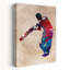 Aquarelle dynamique, joueur de cricket, art mural contemporain-129475714
