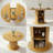 47"- 63" Extendable Round Oval Dining Table For 2-8 Person, 2-Tier Storage Kitchen Table With Dust-Proof Shelf, Oak-1828094343