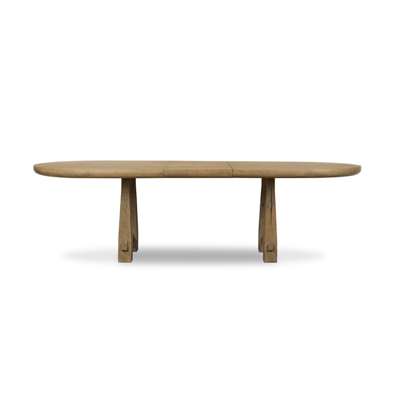 Godric Oval Extension Dining Table-Drifted Oak Veneer