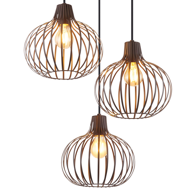 Anikah 3 - Light Antique Bronze Geometric Pendant
