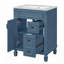 Meuble-lavabo 24 po avec lavabo en céramique, conception compacte, 2 tiroirs et tablette réglable pour les petits espaces-473822000