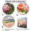 Pivoines dans le champ ensoleillé II - pivoines, art mural pour le salon-1287910469-1287910468-1287910463