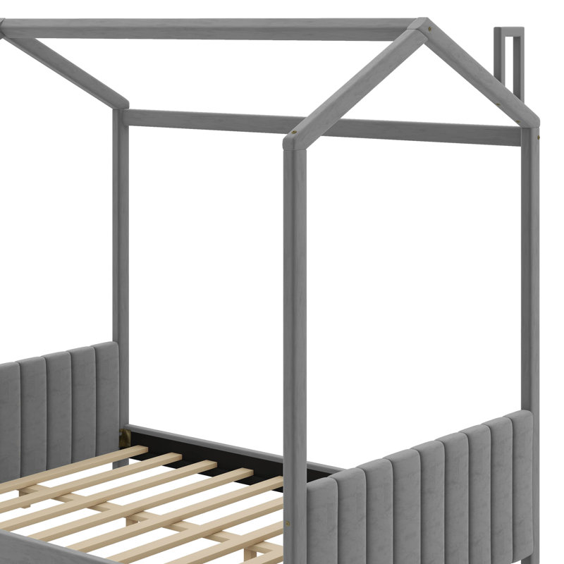 Lit en bois Velvet House, Double