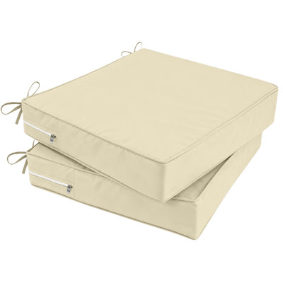 4" Outdoor Seat Cushion Set Of 2