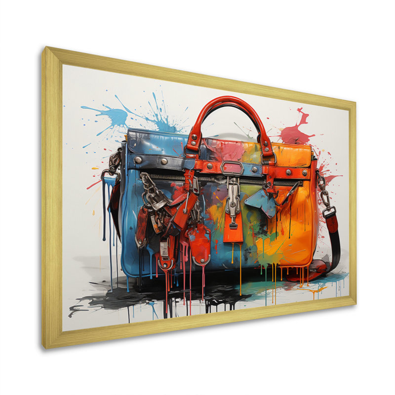 Popart Fashion Bag Envy I - imprimé, H 16 po x l 32 po x P 1 po, Cadre doré simple