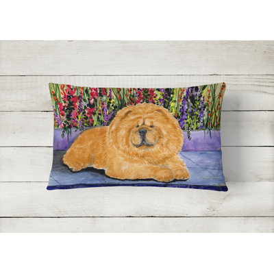 Chow Chow Outdoor Reversible Throw Pillow
