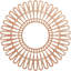 22"OD x 8 1/8"ID x 3/8"T Cornelius Wood Fretwork Pierced Ceiling Medallion, Birch-63411764-63411765