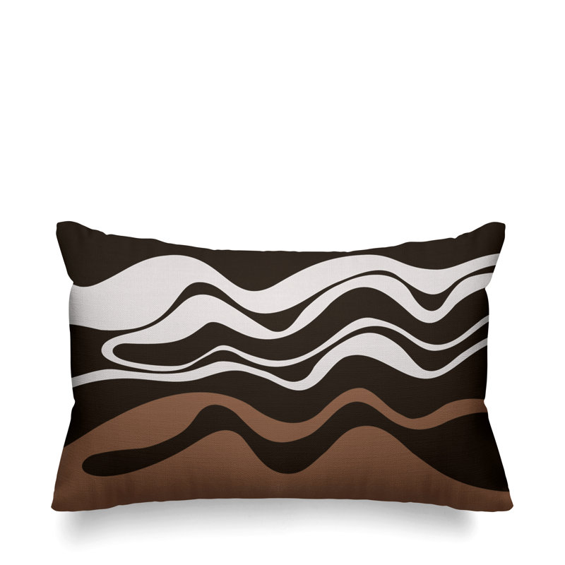Housse et insert de coussin d'extérieur, Marron