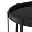 Chariot-bar ovale avec 2 tablettes