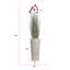 69 po. Fausse plante en pot Pampas