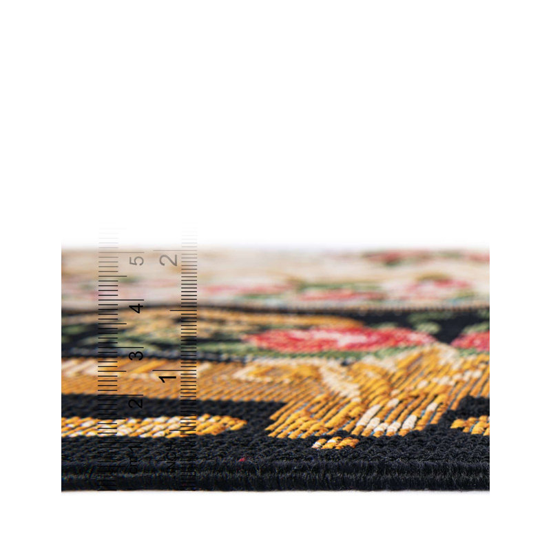 Indoor/Outdoor Traditional Area Rug, Rectangle 5'1" x 8'