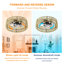 Ventilateur de plafond Boho Rattan Cage avec lumière, ventilateur encastré à profil bas avec télécommande, conception moderne en macramé pour chambre à coucher, salon et cuisine