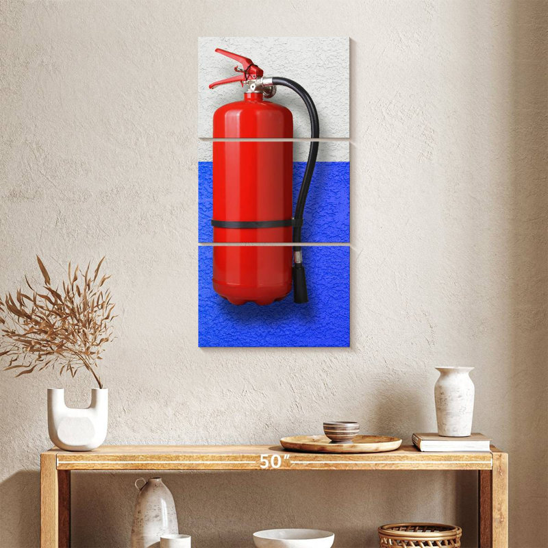 Fire Extinguisher, 38" H x 18" W