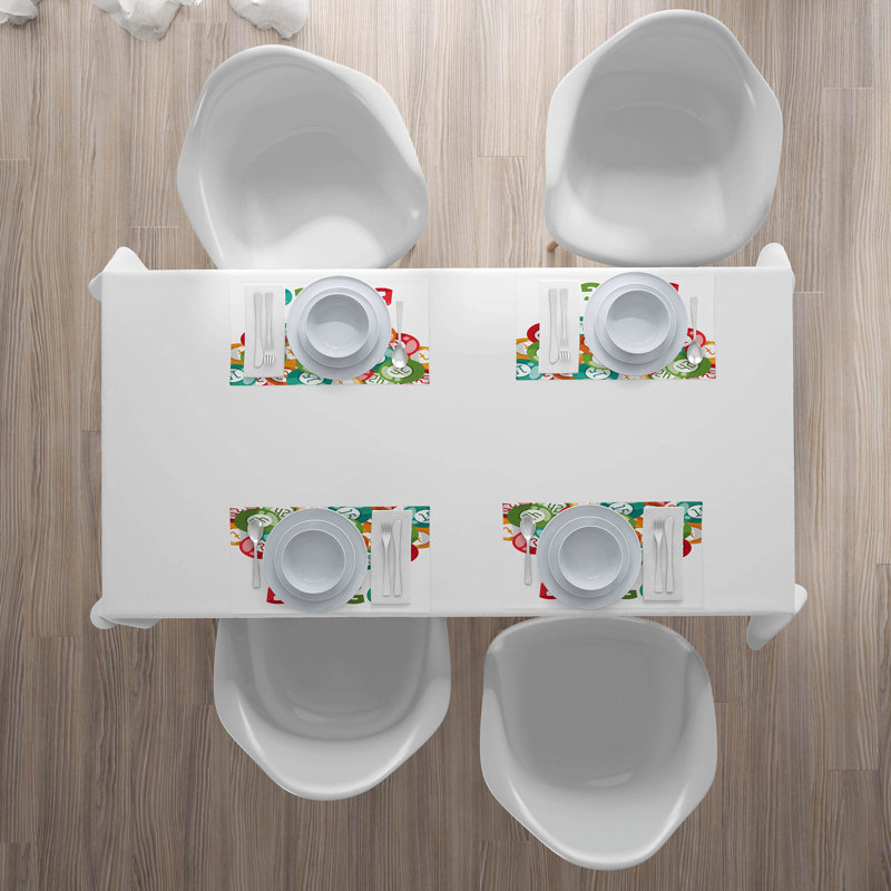 Polyester Abstract Rectangle Placemat