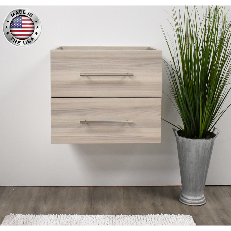 Abdirahman 23.5'' Single Bathroom Vanity Base Only, Ash Gray