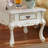 European Elegant Carved Marble Small End Table