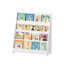 Bibliothèque à 4 niveaux pour enfants, présentoirs pour livres pour tout-petits, aide à garder les chambres, les salles de jeux et les salles de classe organisées, blanc