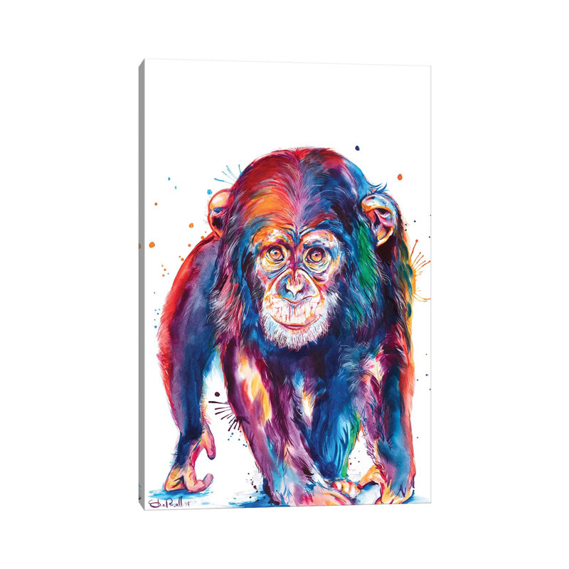 Chimp - Wrapped Canvas Painting, 152.5 cm H x 101.5 cm W
