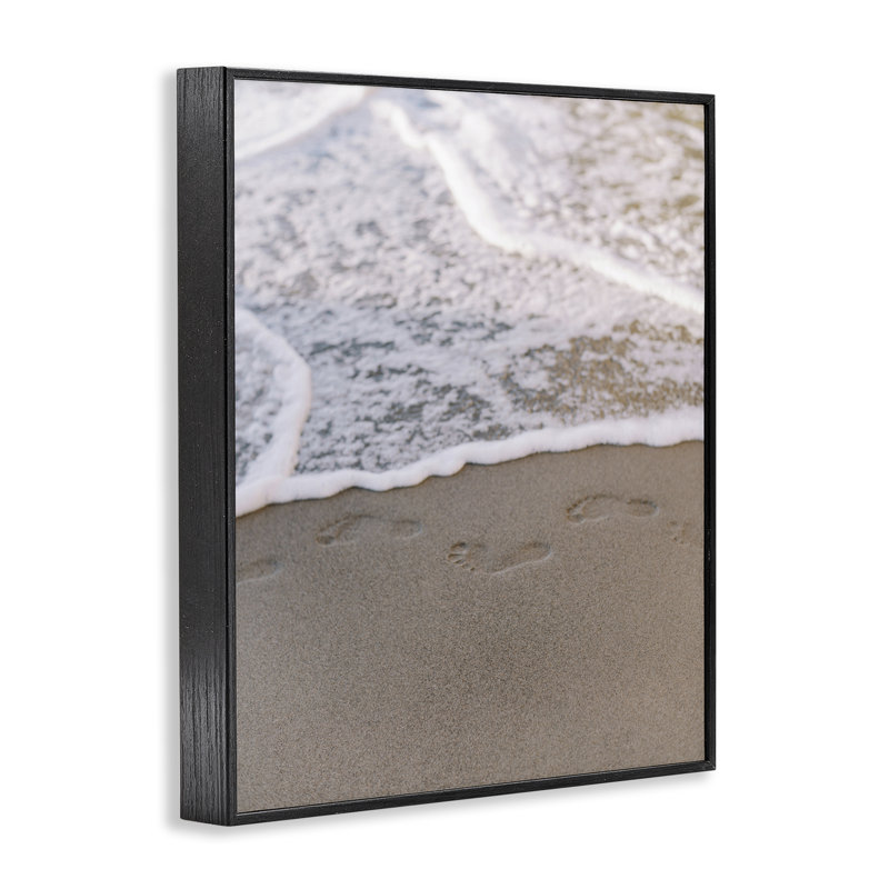 «Ocean's Edge», empreinte numérique par Justine Milton, Giclée encadrée noir minuit, H 14 po x l 11 po