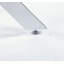Table basse avec pieds en métal croisés et plateau en verre trempé-105287990