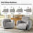 Aegean Modern Chenille Power Recliner with Dual Motor and Covered Arms-1827785969