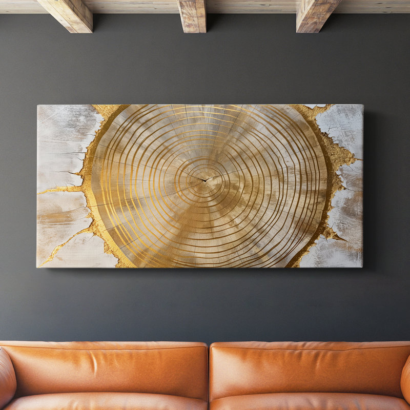 Abstrait, série 2, toile tendue L-Gallery, H 16 po x l 32 po